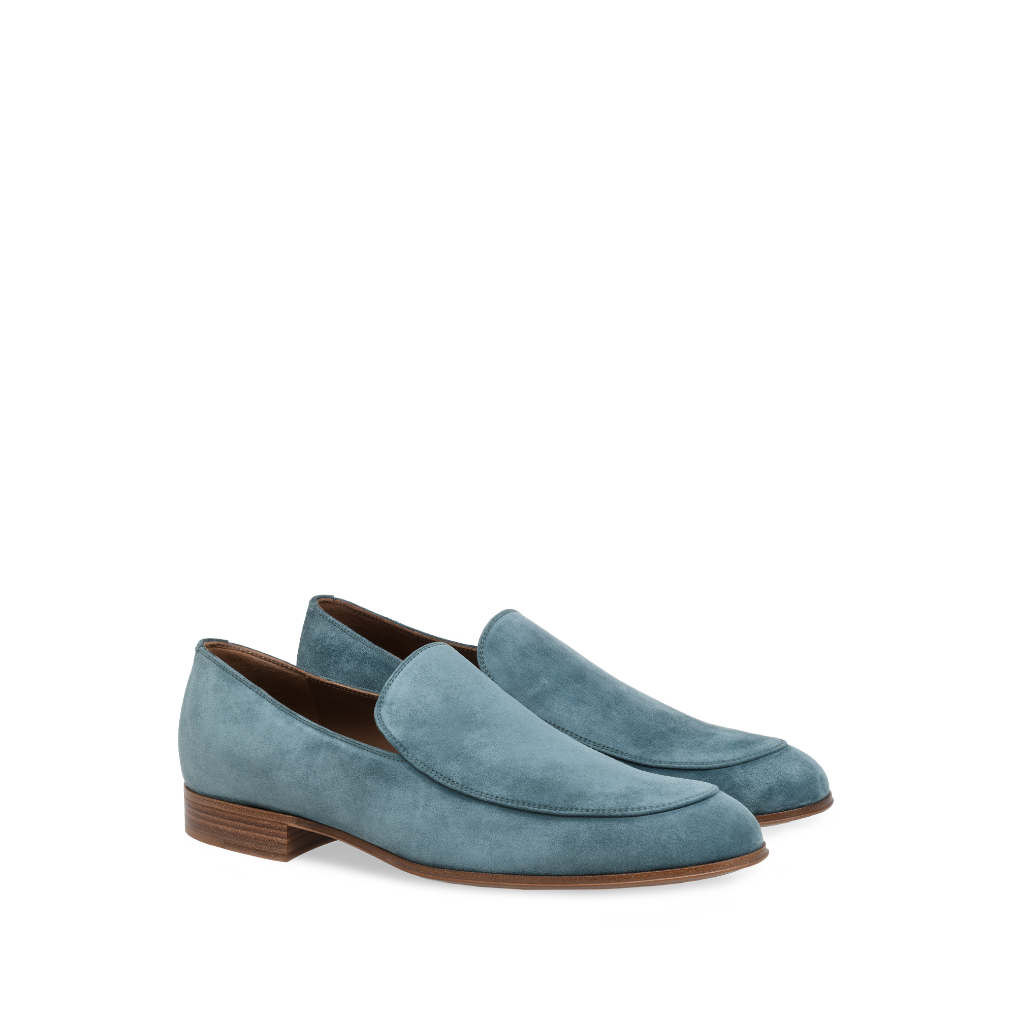 Mocassins Marcello 20 en daim - Bleu