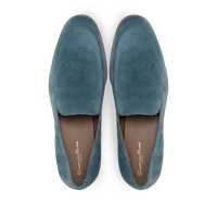 Mocassins Marcello 20 en daim - Bleu