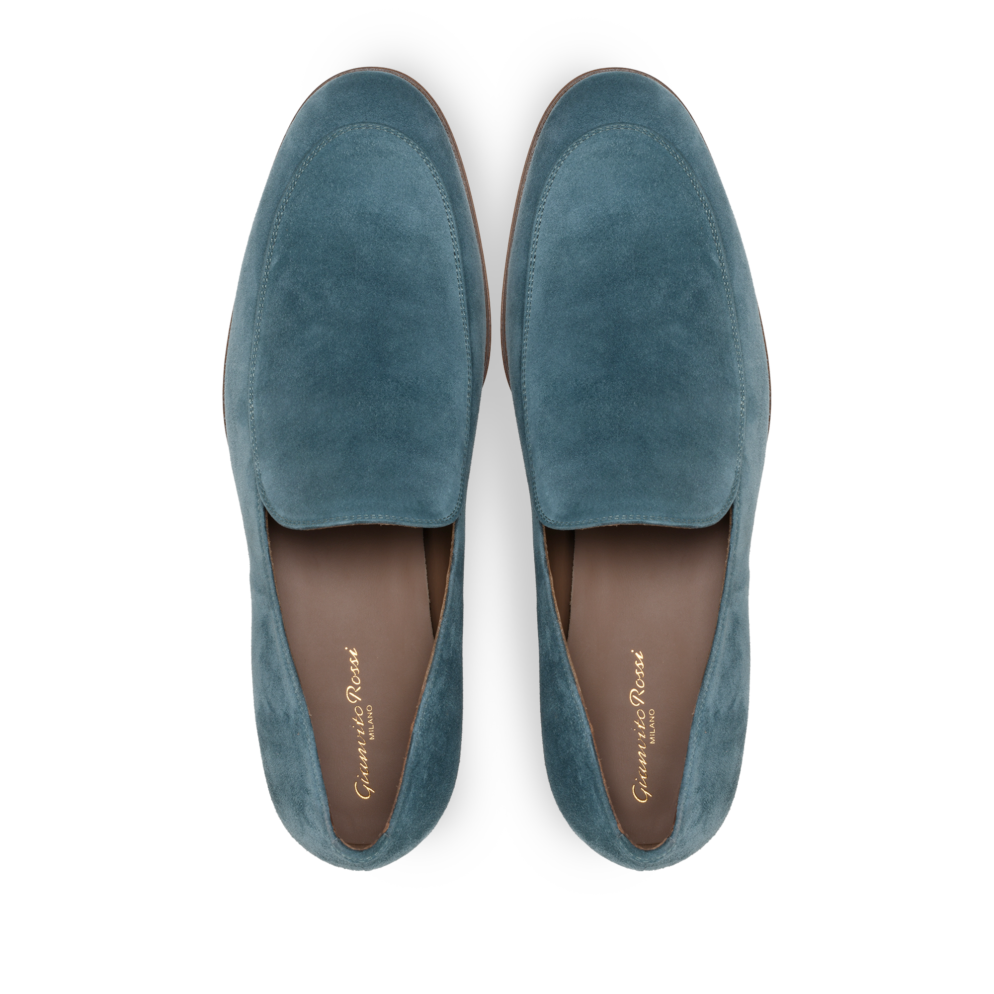 Mocassins Marcello 20 en daim - Bleu