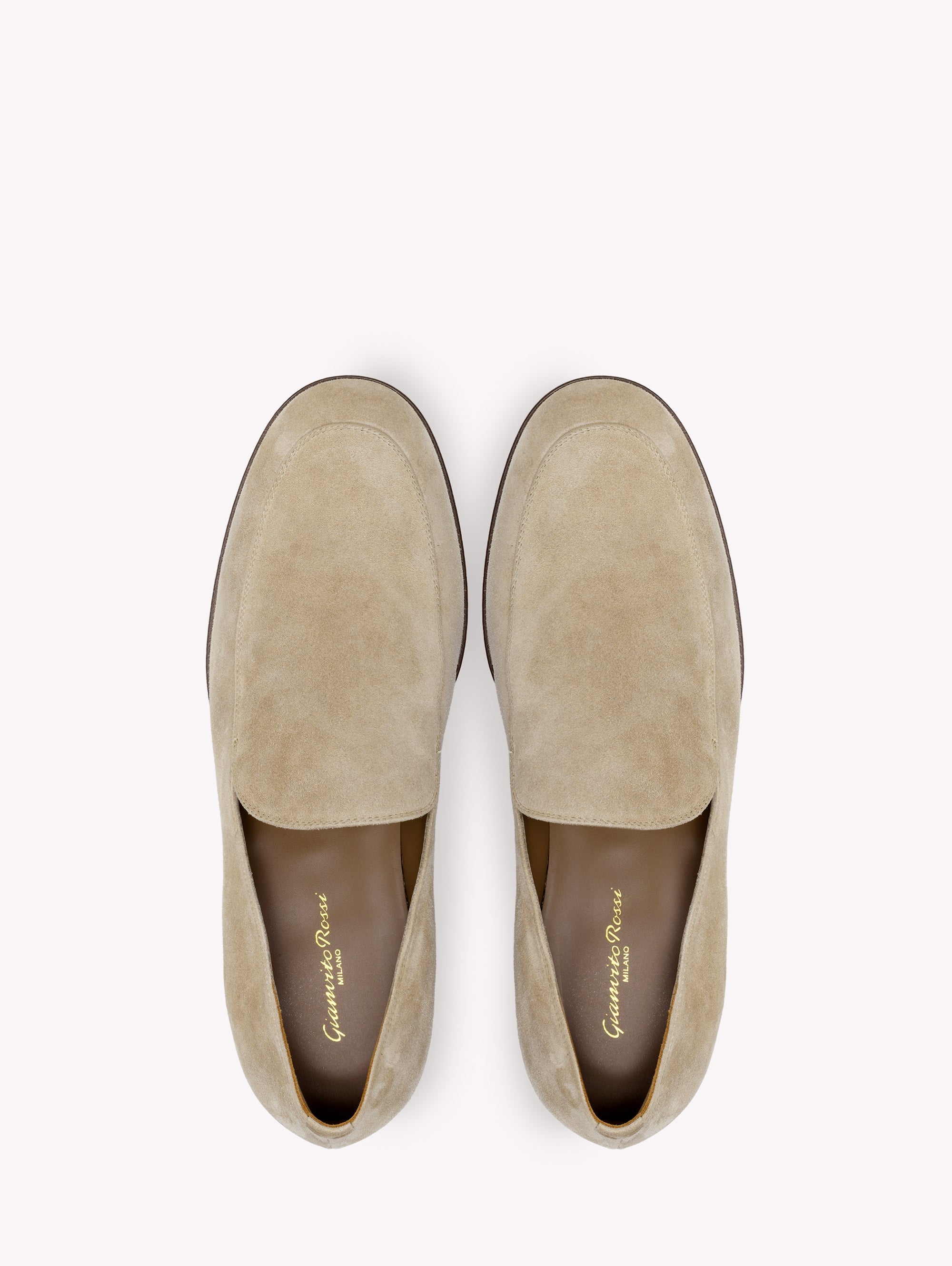 Mocassins Marcello 20 en daim - Neutre