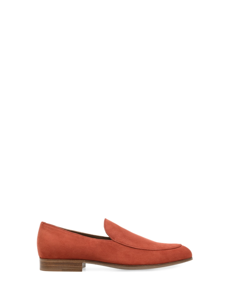 Mocassins Marcello 20 en daim - Rouge