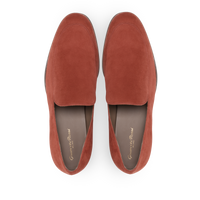 Mocassins Marcello 20 en daim - Rouge
