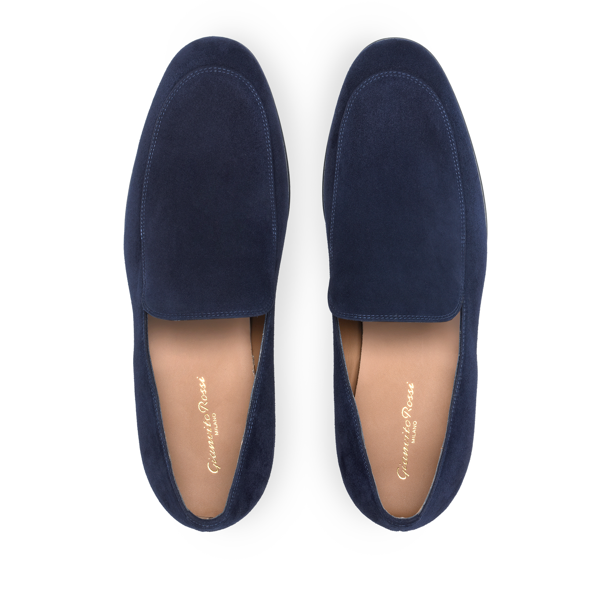 Mocassins Marcello 20 en daim - Bleu