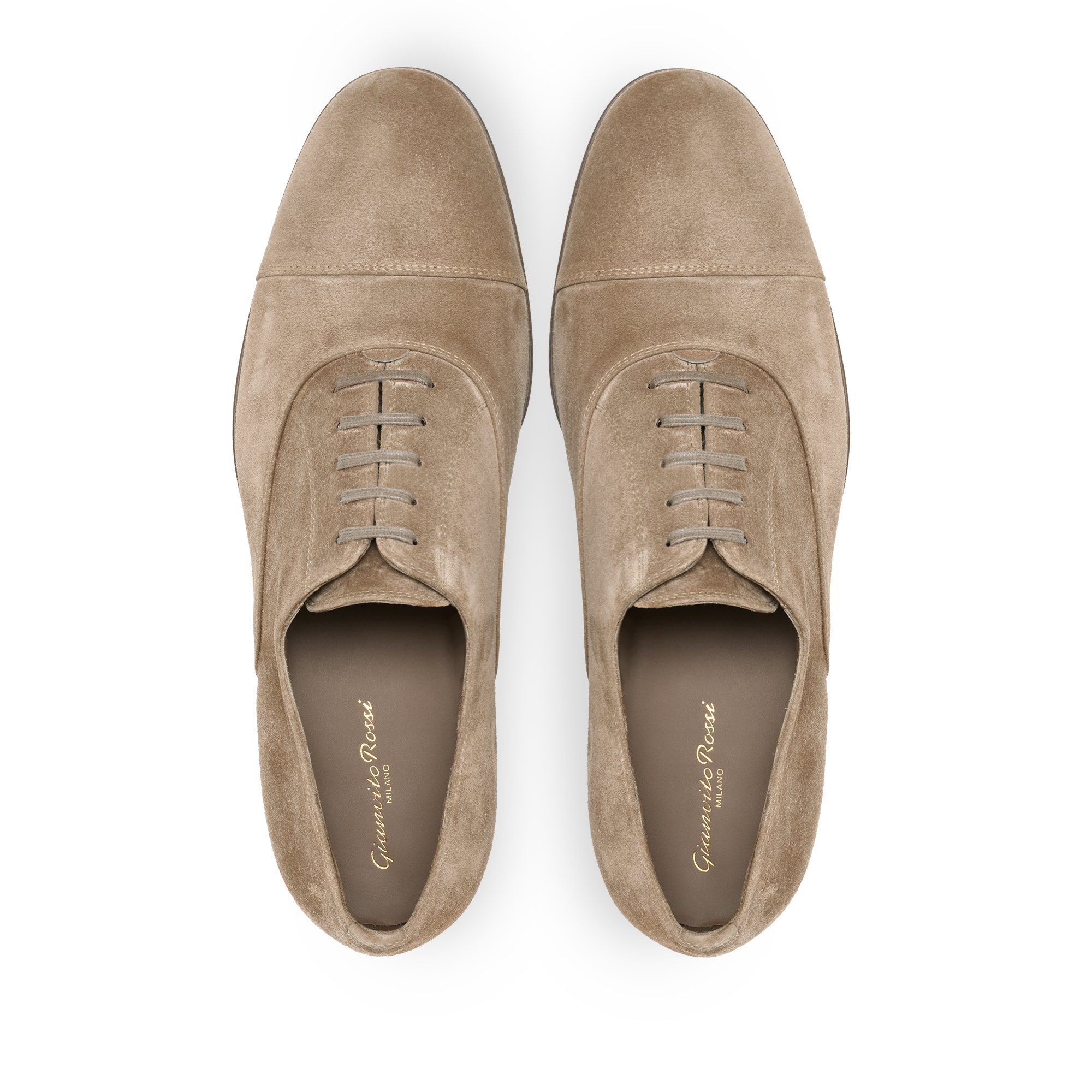Derbies à laçets Vincent 20 en daim - Neutre