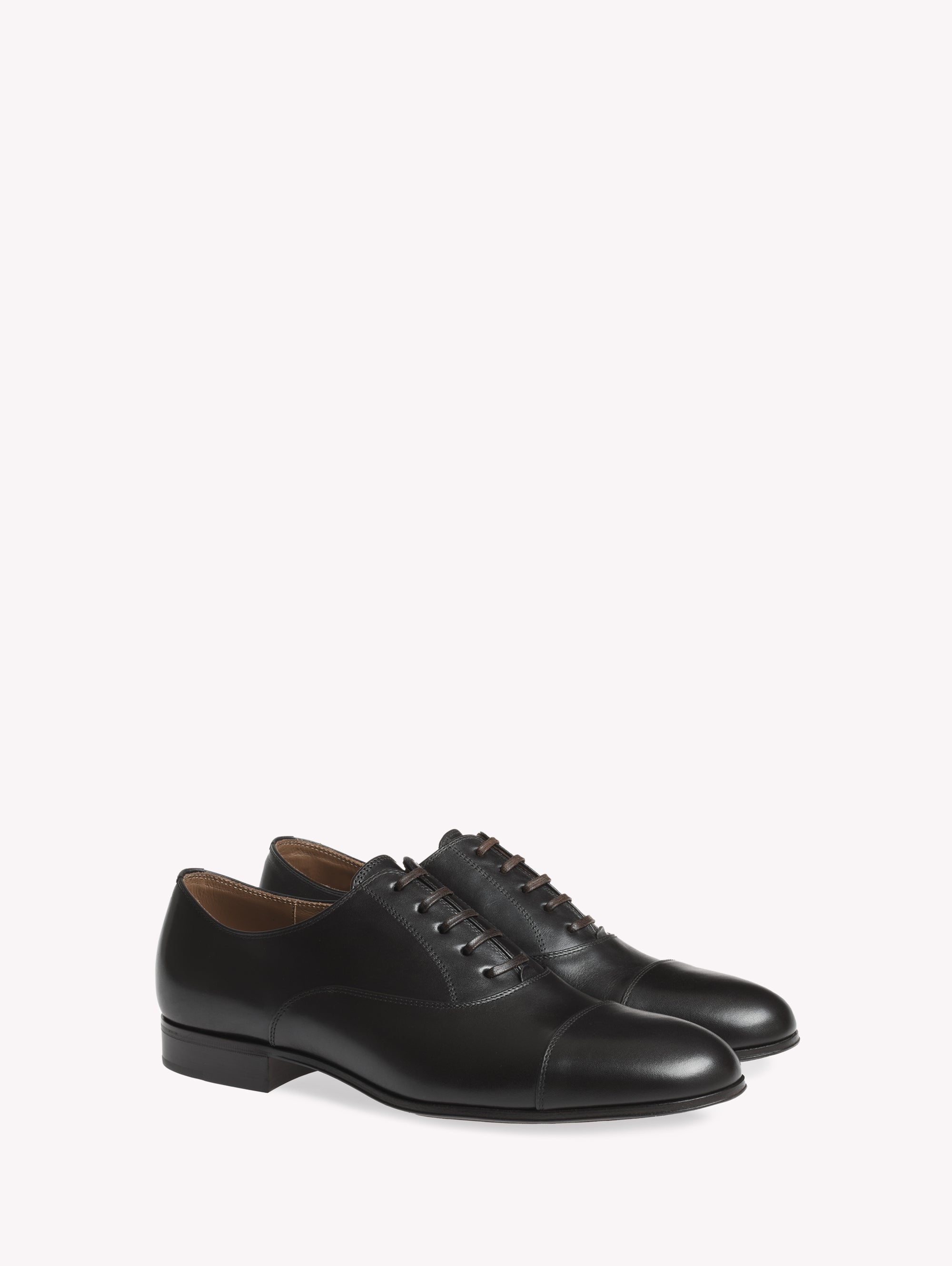 Derbies à laçets Vincent 20 en cuir lisse - Marron