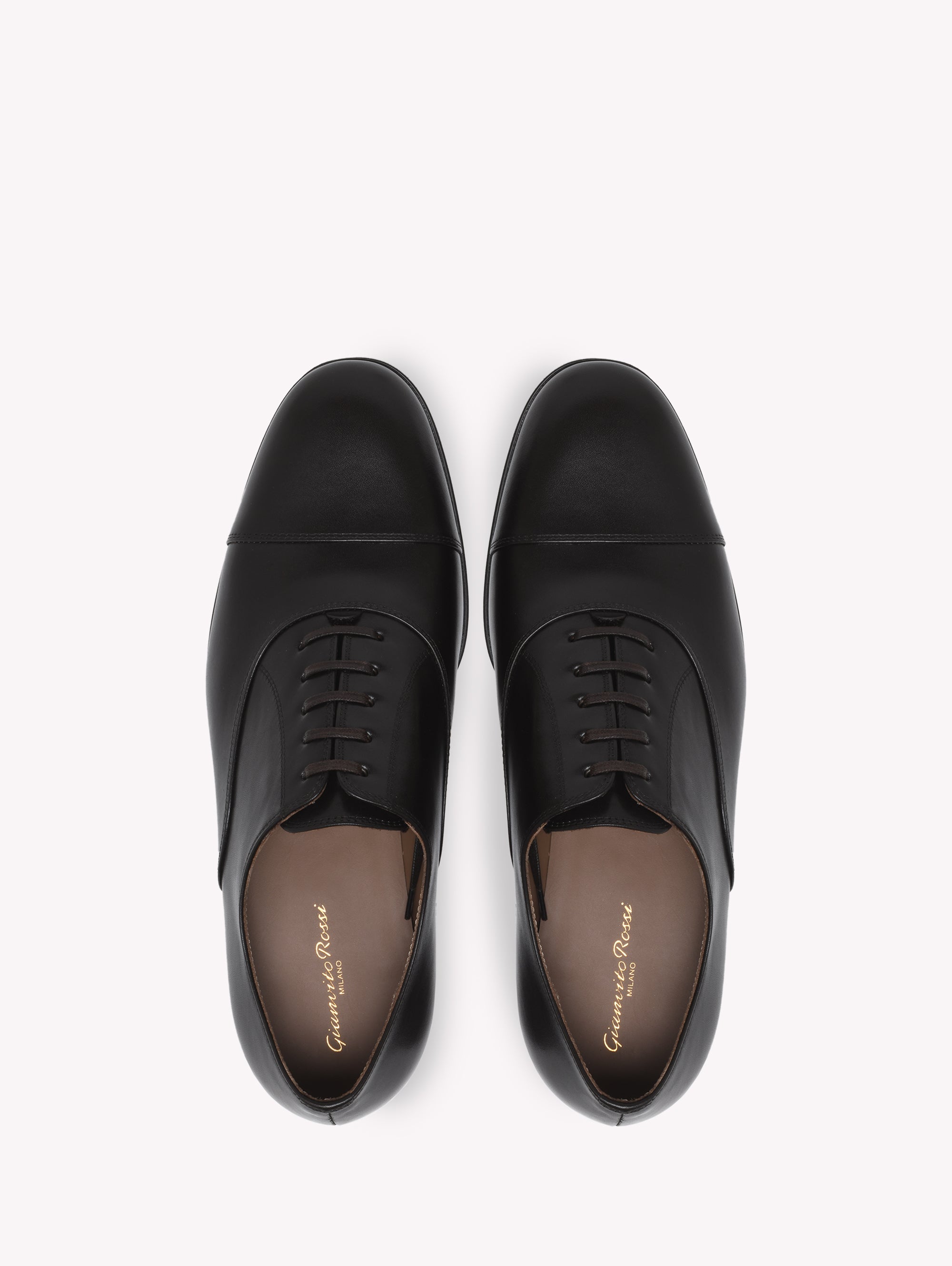 Derbies à laçets Vincent 20 en cuir lisse - Marron
