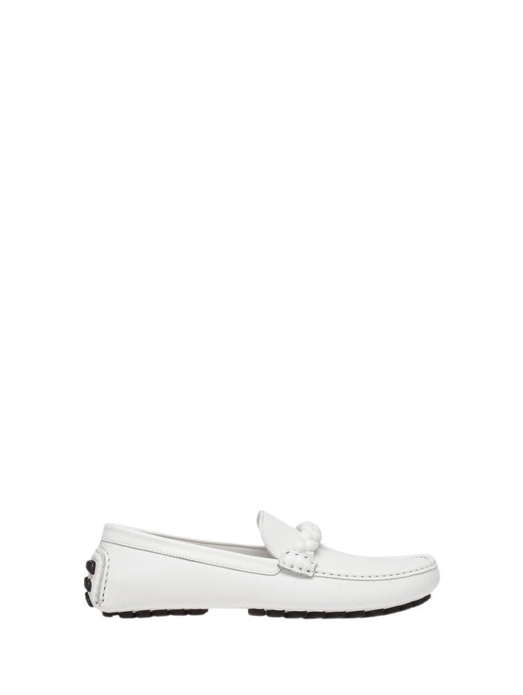 Mocassins Monza en cuir lisse - Blanc
