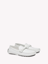 Mocassins Monza en cuir lisse - Blanc
