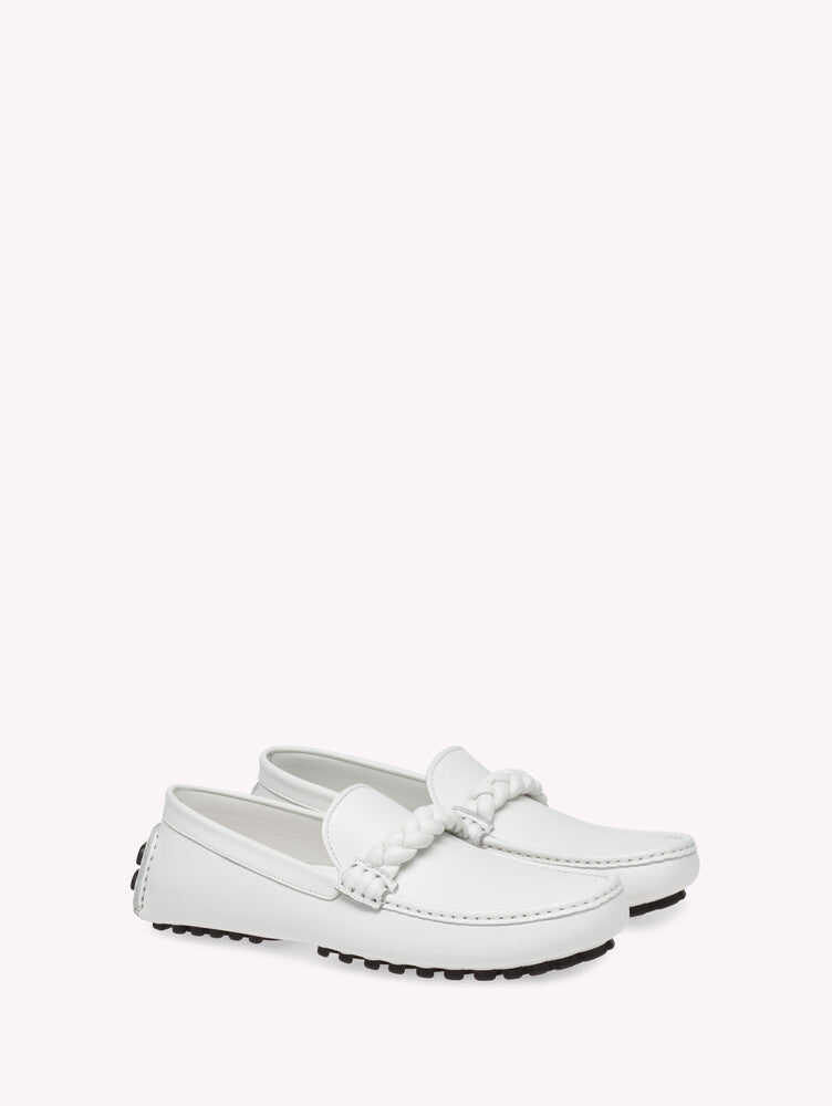 Mocassins Monza en cuir lisse - Blanc