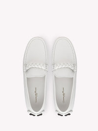Mocassins Monza en cuir lisse - Blanc
