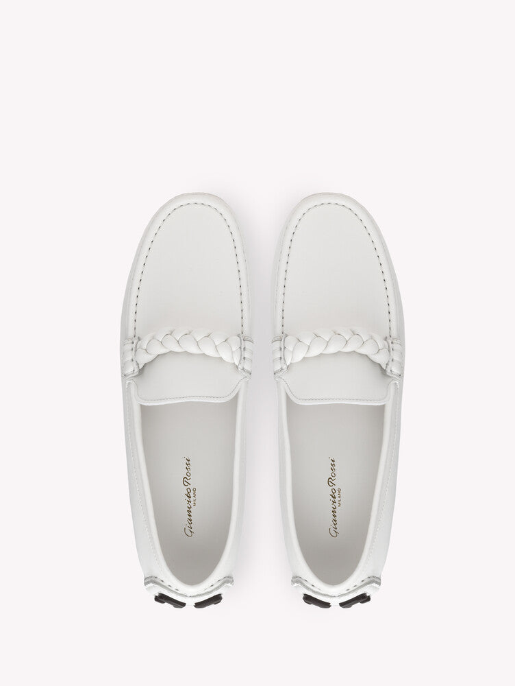 Mocassins Monza en cuir lisse - Blanc