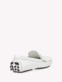 Mocassins Monza en cuir lisse - Blanc
