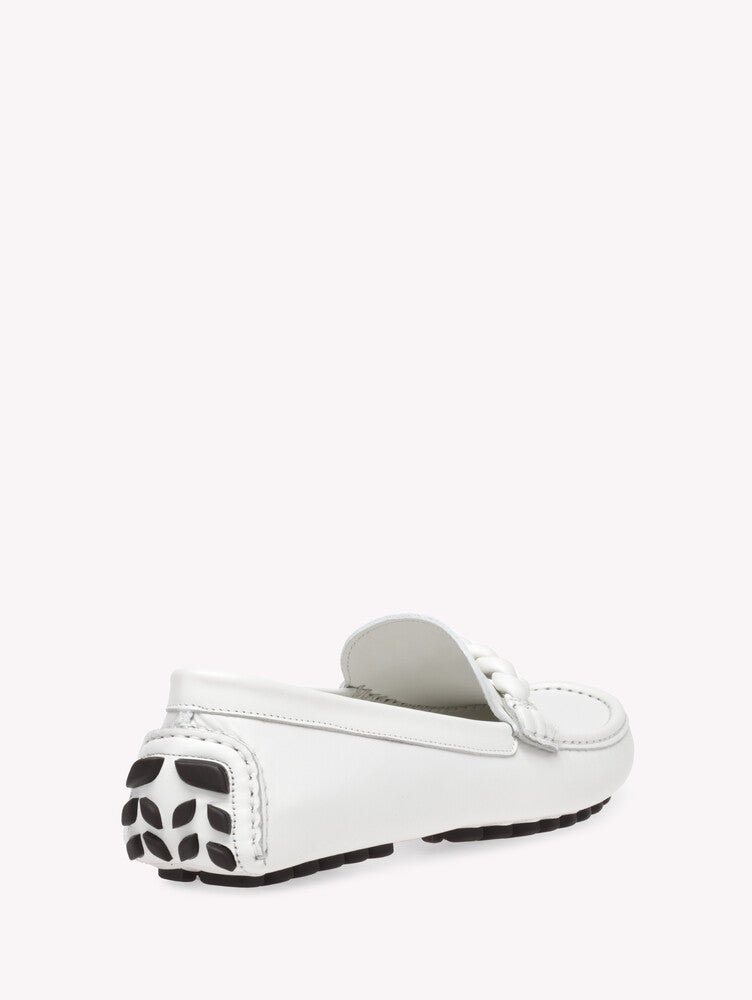 Mocassins Monza en cuir lisse - Blanc