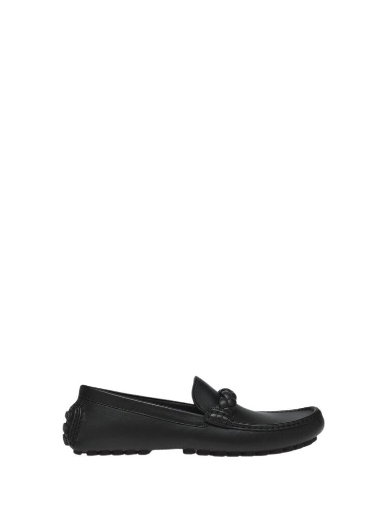 Mocassins Monza en cuir lisse - Noir
