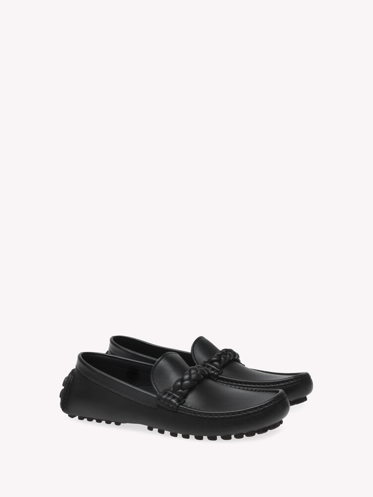 Mocassins Monza en cuir lisse - Noir