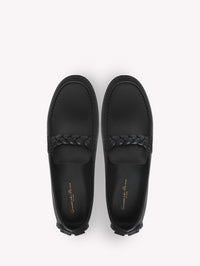 Mocassins Monza en cuir lisse - Noir