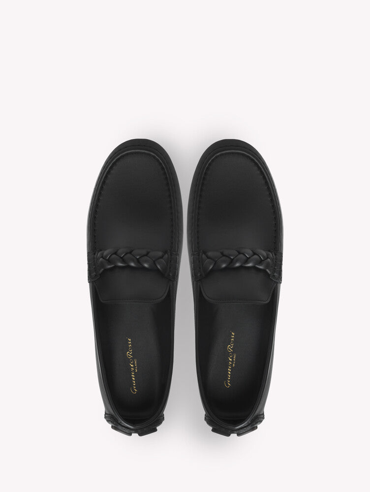 Mocassins Monza en cuir lisse - Noir