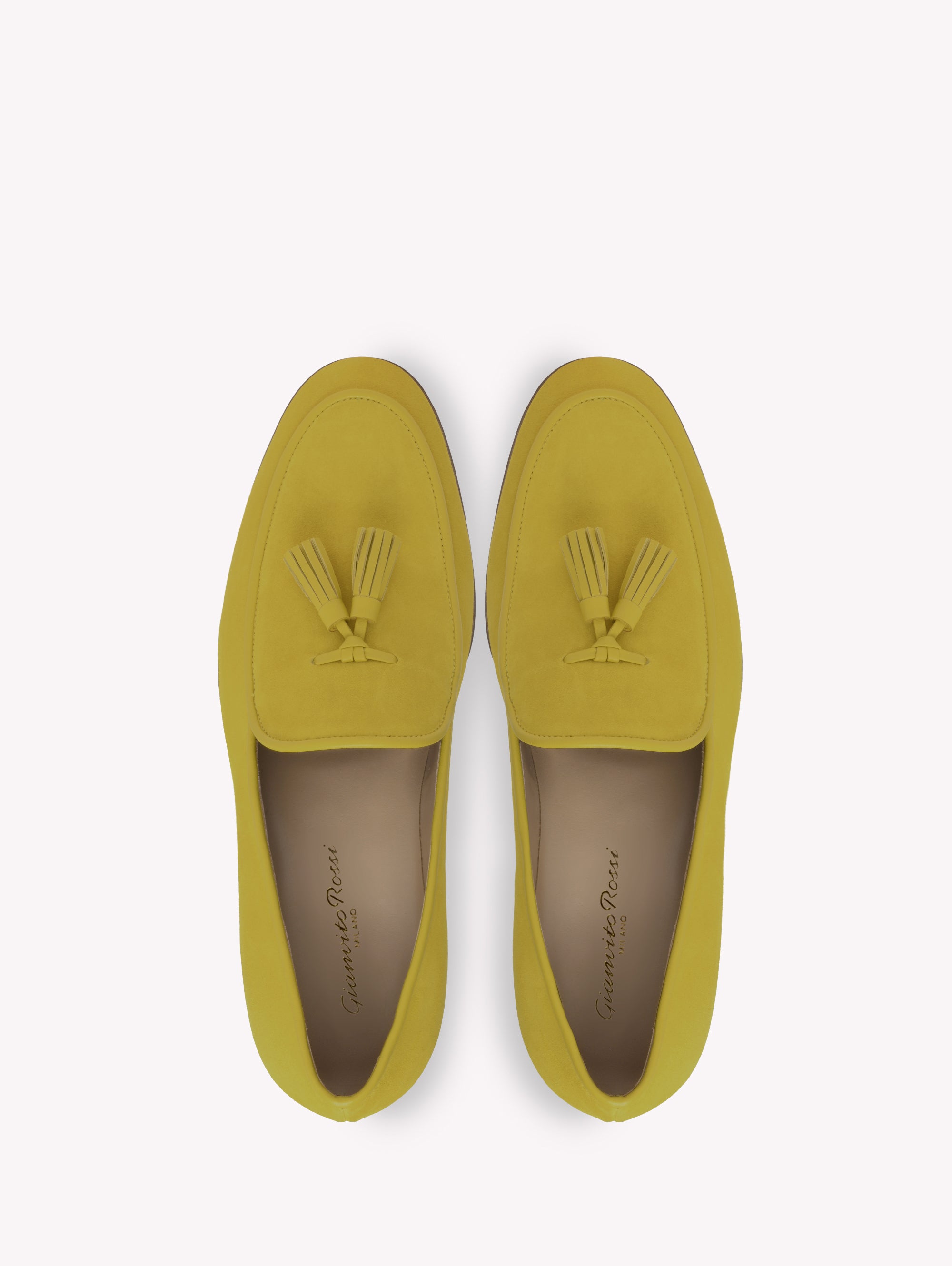 Mocassins Julio en daim - Jaune