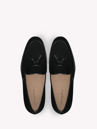 Mocassins Julio en cuir verni - Noir