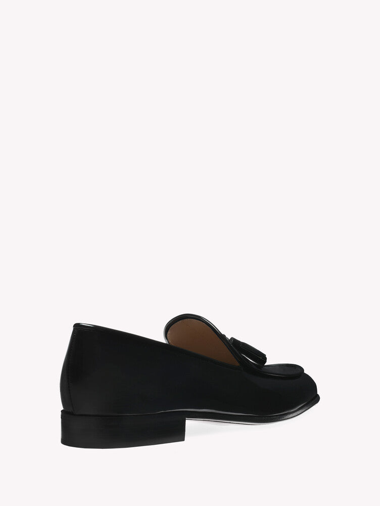 Mocassins Julio en cuir verni - Noir