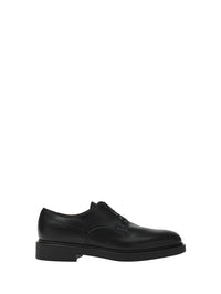 Derbies Oxford William en cuir lisse - Noir