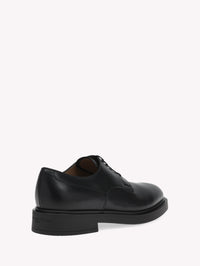 Derbies Oxford William en cuir lisse - Noir