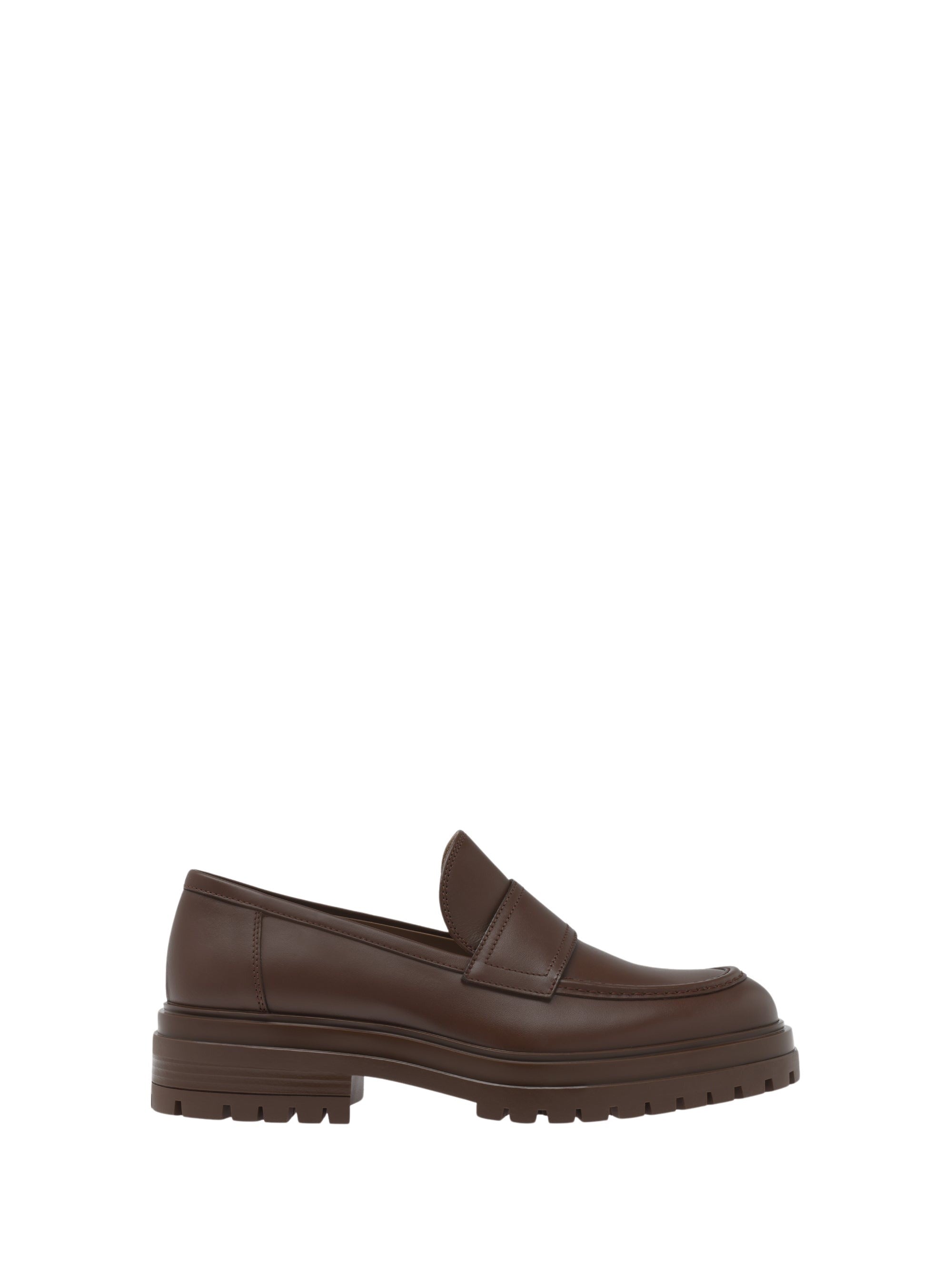 Mocassins Paul 20 en cuir lisse - Marron