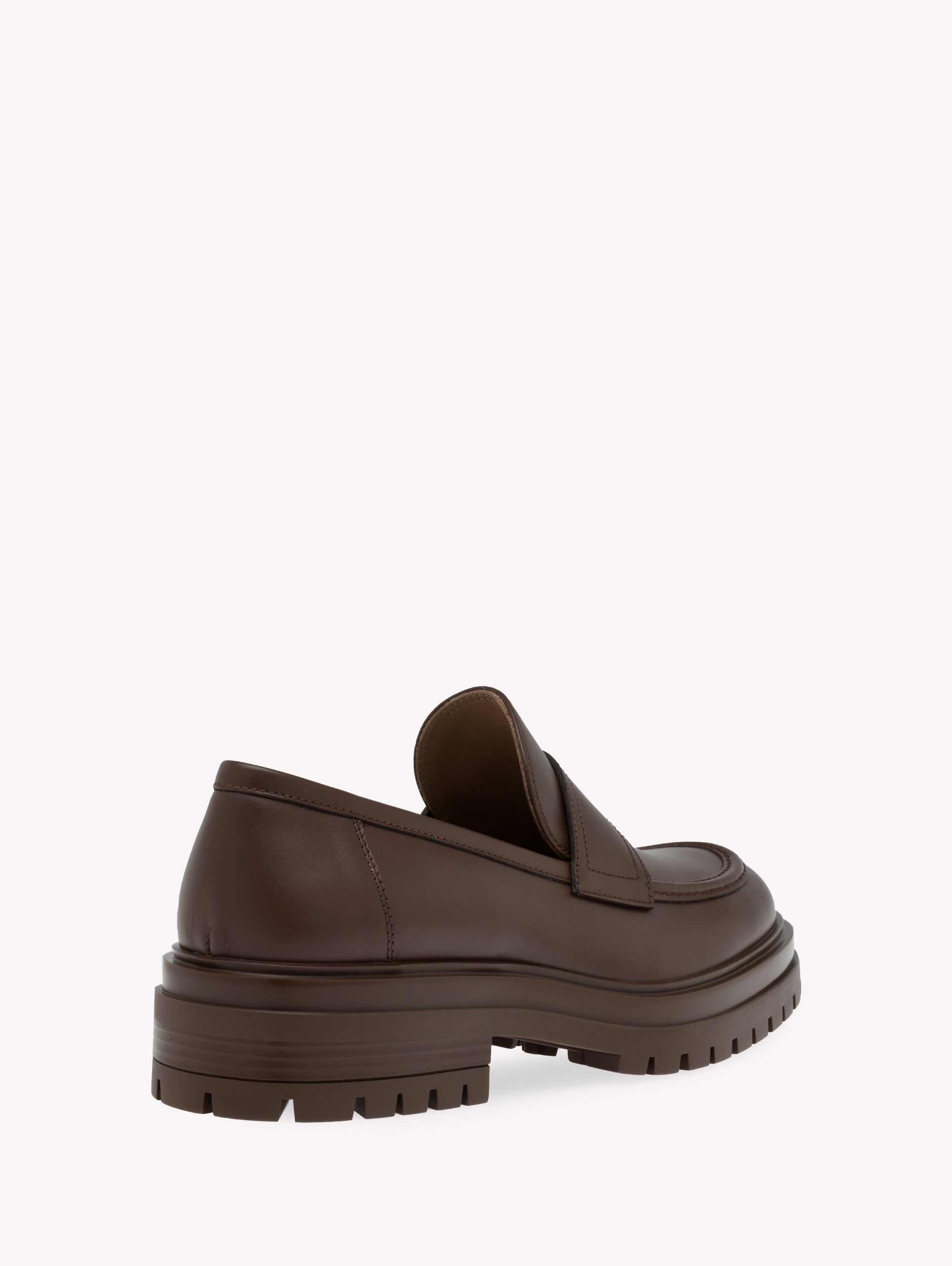 Mocassins Paul 20 en cuir lisse - Marron