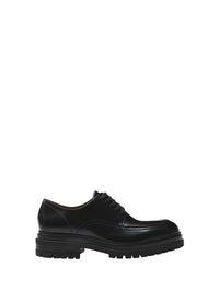 Derbies Oxford Kirk en cuir lisse - Noir