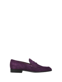 Mocassins George en daim - Pourpre
