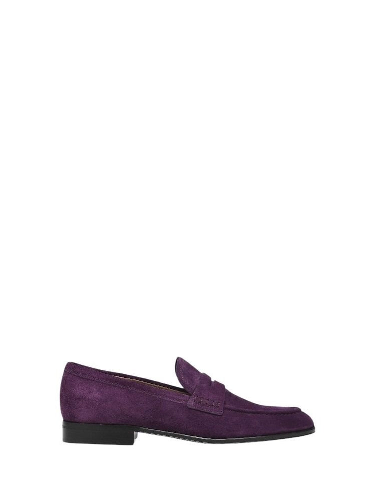 Mocassins George en daim - Pourpre