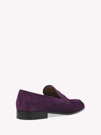 Mocassins George en daim - Pourpre