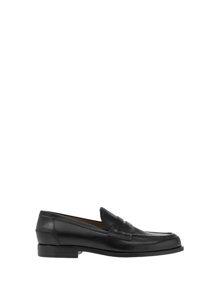 Mocassins Michael en cuir lisse - Noir