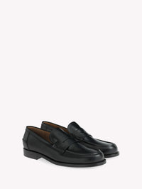 Mocassins Michael en cuir lisse - Noir