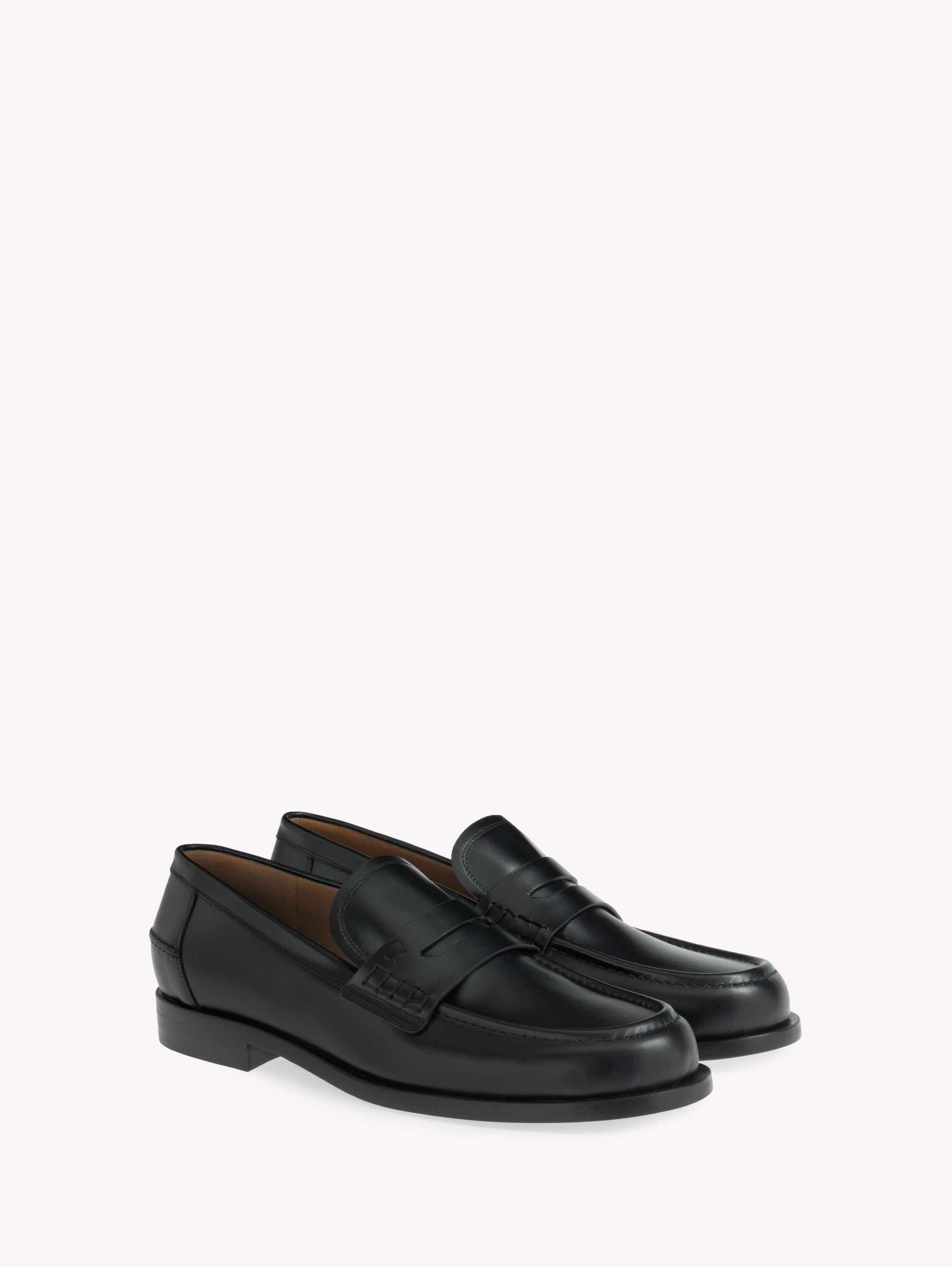 Mocassins Michael en cuir lisse - Noir