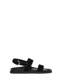 Sandales Bilbao en daim - Noir