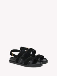 Sandales Bilbao en daim - Noir