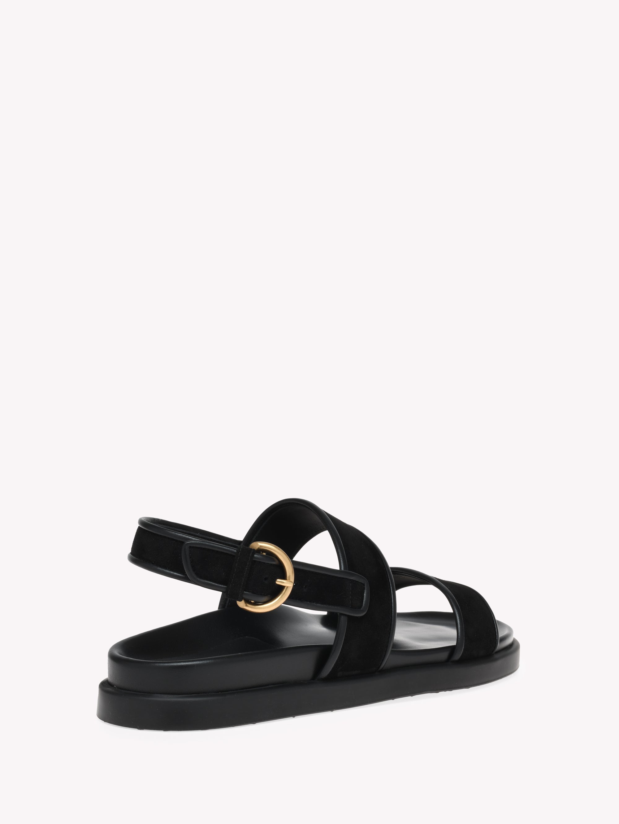 Sandales Bilbao en daim - Noir