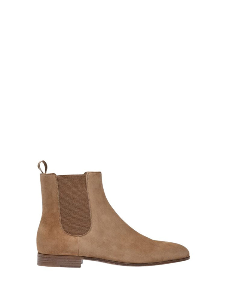 Bottines Alain en daim - Camel