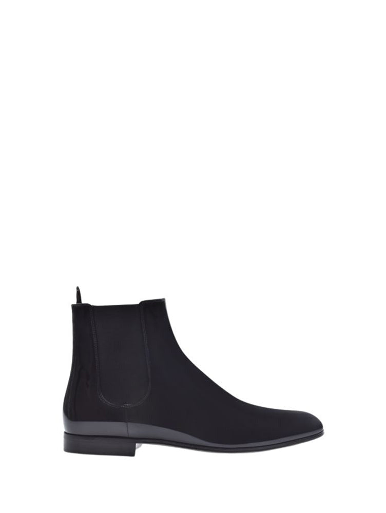 Bottines Alain en cuir verni - Noir