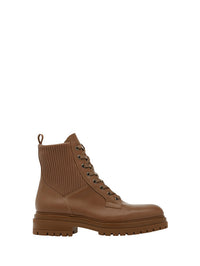 Bottines Martis en cuir lisse - Brun