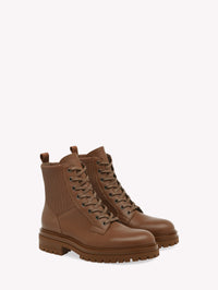 Bottines Martis en cuir lisse - Brun