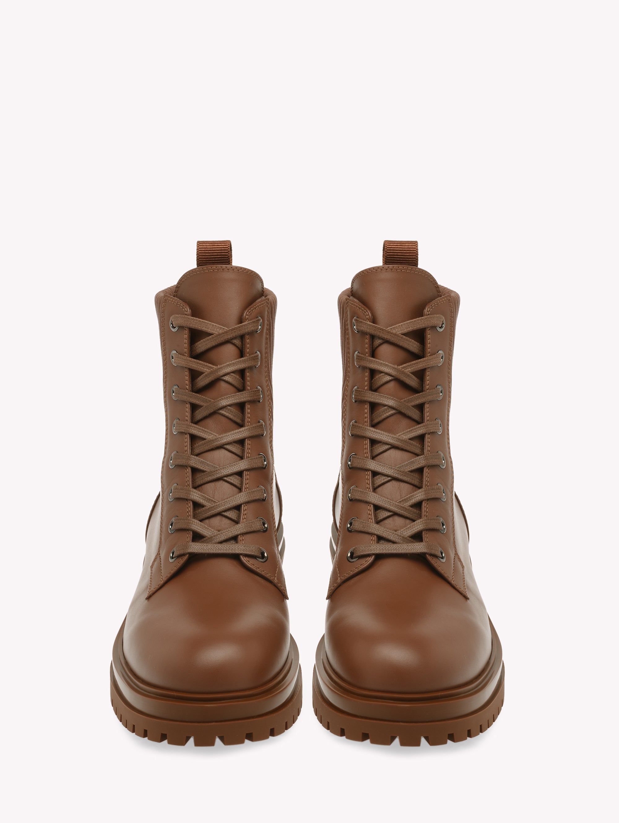 Bottines Martis en cuir lisse - Brun