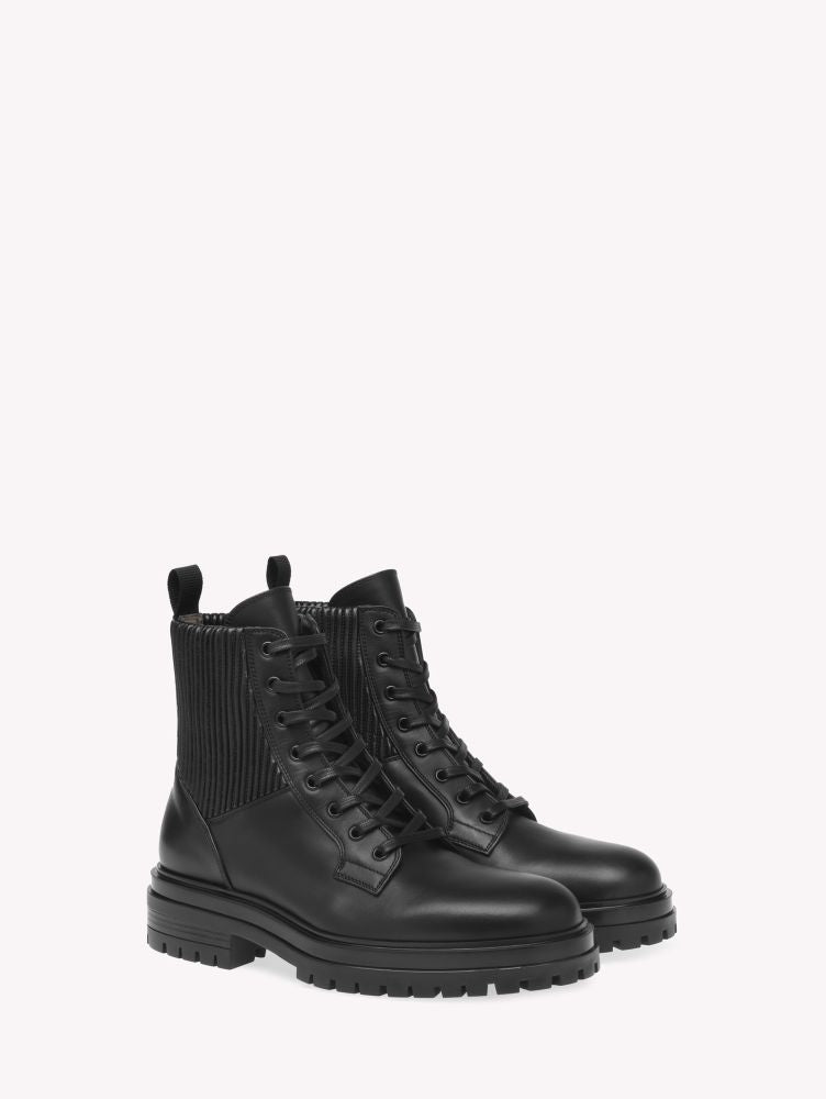 Bottines Martis en cuir lisse - Noir
