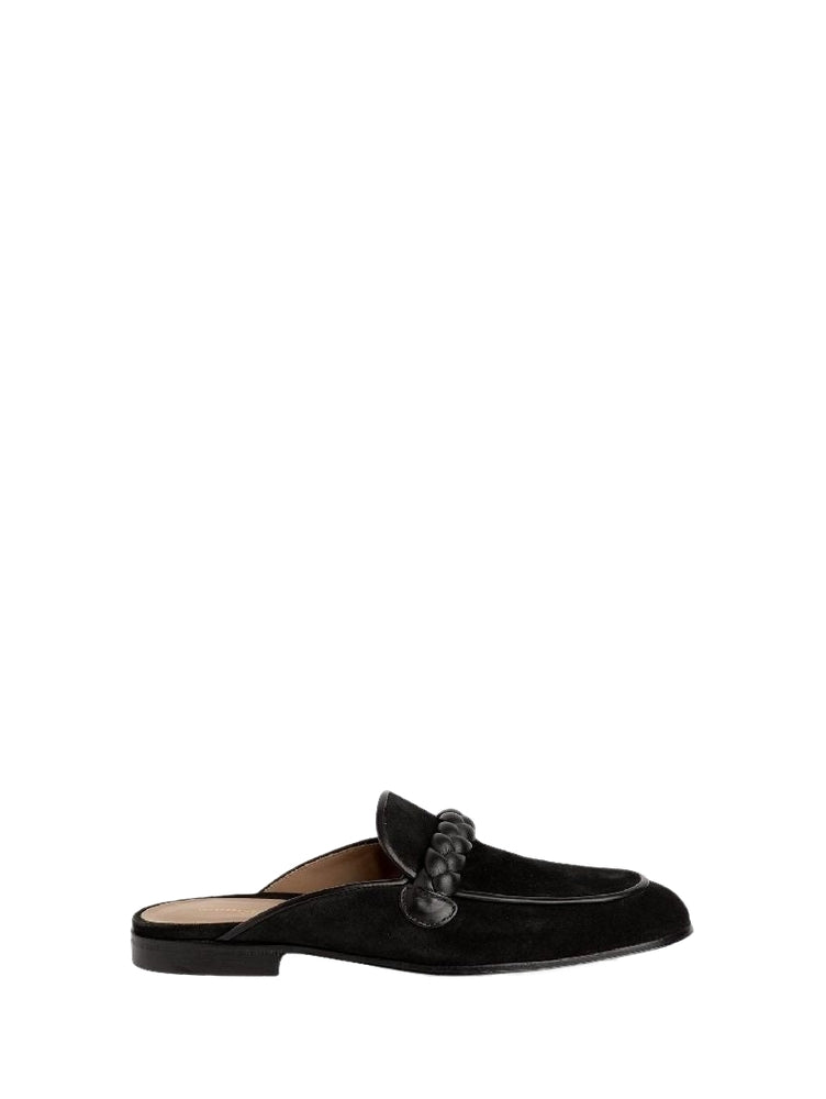 Mules Massimo en daim - Noir