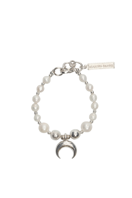 Silver Plated Pearl Bracelet - Argent