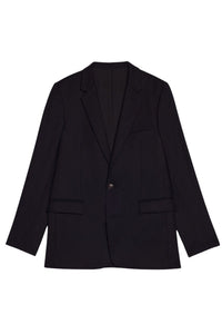Veste deux boutons en laine - Black