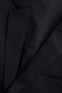 Veste deux boutons en laine - Black