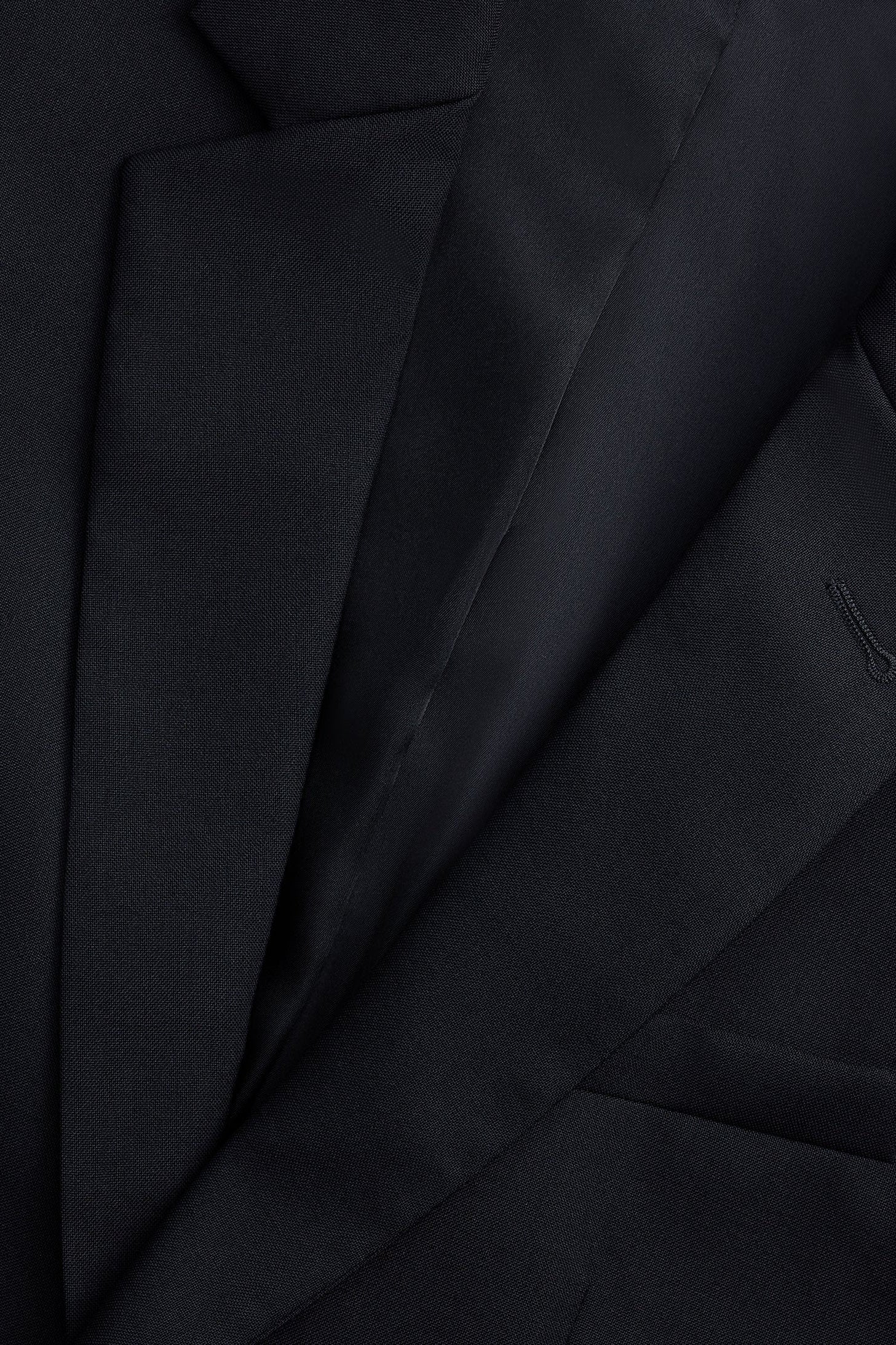 Veste deux boutons en laine - Black