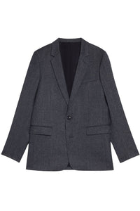 Veste deux boutons en laine - Grey